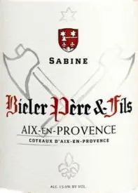 Bieler Pere et Fils Rose Sabine Coteaux d'Aix-en-Provence