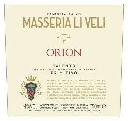 Masseria Li Veli Orion Primitivo IGT
