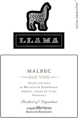 LLama Old Vines Malbec Estate Bottled Argelo Lujan De Cuyo