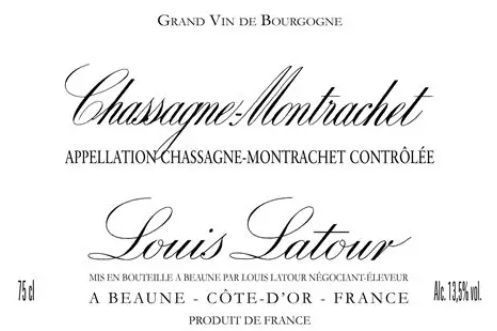 latour chassagne label