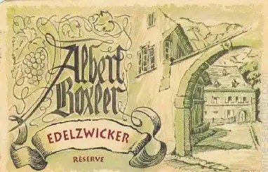 Albert Boxler 2023 Edelwicker Reserve