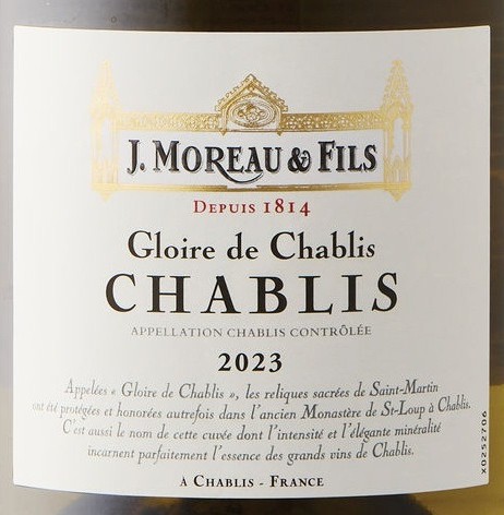 J. Moreau & Fils Glorie de Chablis 2023 Chablis