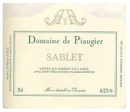 Domaine de Piaugier 2024 Cotes du Rhone Villages Blanc