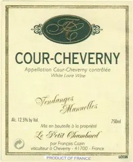 Francois Cazin 2022 Cour-Cheverny Blanc