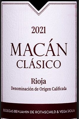 Bodegas Benjamin de Rothschild & Vega Sicilia 2021 Macan Clasico