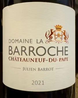 Domaine La Barroche 2021 Julien Barrot Chateauneuf du Pape