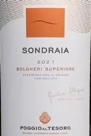 Poggio al Tesoro 2021 Sondraia Bolgheri Superiore
