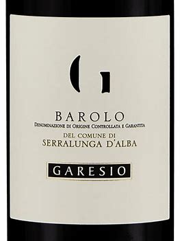 Garesio 2019 Barolo Del Comune di Serralunga D'Alba