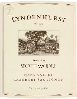 Spottswoode 2022 Lyndenhurst Cabernet Sauvignon
