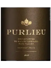 Purlieu Wines 2018 Cabernet Franc Beckstoffer To Kalon Vineyard
