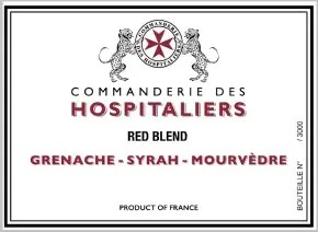 Commanderie des Hospitaliers 2023 Grenache-Syrah-Mourvedre