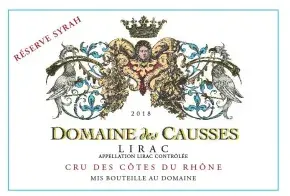 Domaine des Causses 2021 Réserve Syrah Syrah Lirac