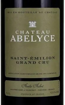 Chateau Abelyce 2023 Saint Emilion Grand Cru