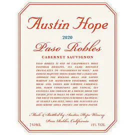 Austin Hope 2020 Cabernet Sauvignon