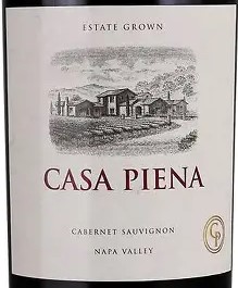 Casa Piena 2015 Estate Grown Cabernet Sauvignon