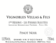 Vignobles Vellas 2025 Pinot Noir Reserve Les Pierres Bleutees